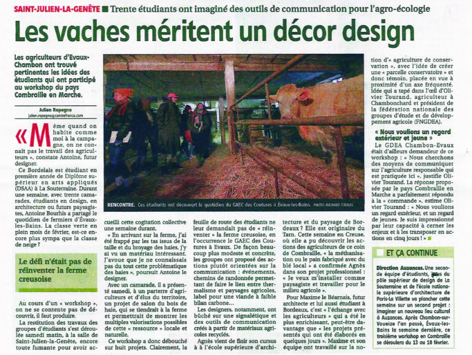 Les vaches méritent un décor design